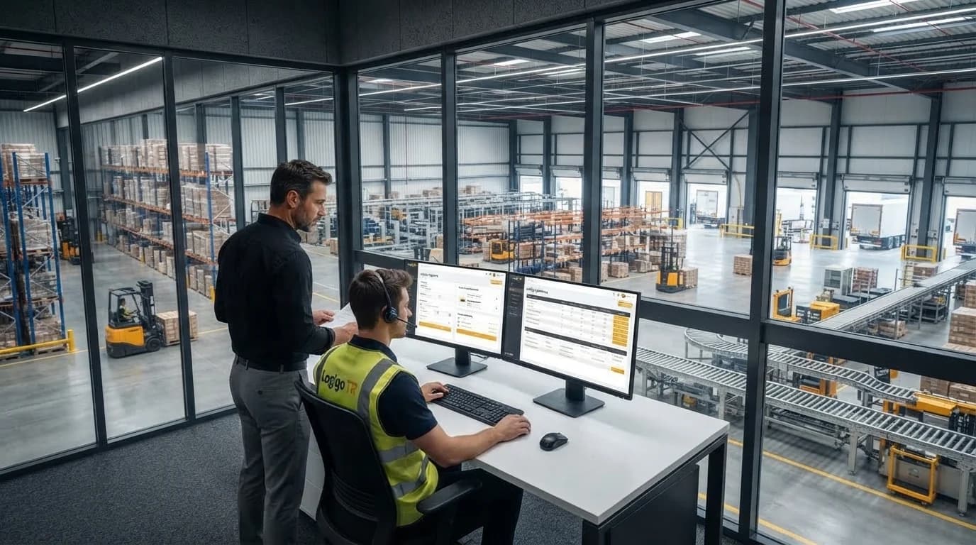 Logigo yazılımını depo ofisinde kullanan operasyon ekibi